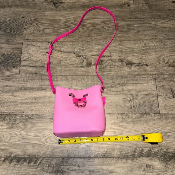 Betsey Johnson Pink Xomaya Bucket Crossbody Magnet Close Purse Bag **NWT** - Picture 15 of 16